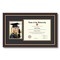 ArtToFrames 8.5x11 inch Diploma Frame with 6" x 8" Inch Image Opening - Framed with Black and Gold Mats, Comes with Regular Acrylic and Sawtooth Hanger for Wall Hanging (DT-8.5x11)
